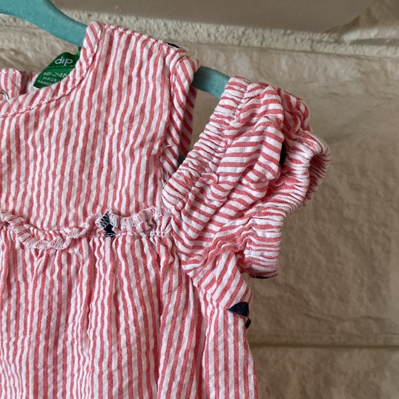 ✨Cute Striped Heart Dress - 18/24 Months - Picture 2 of 9